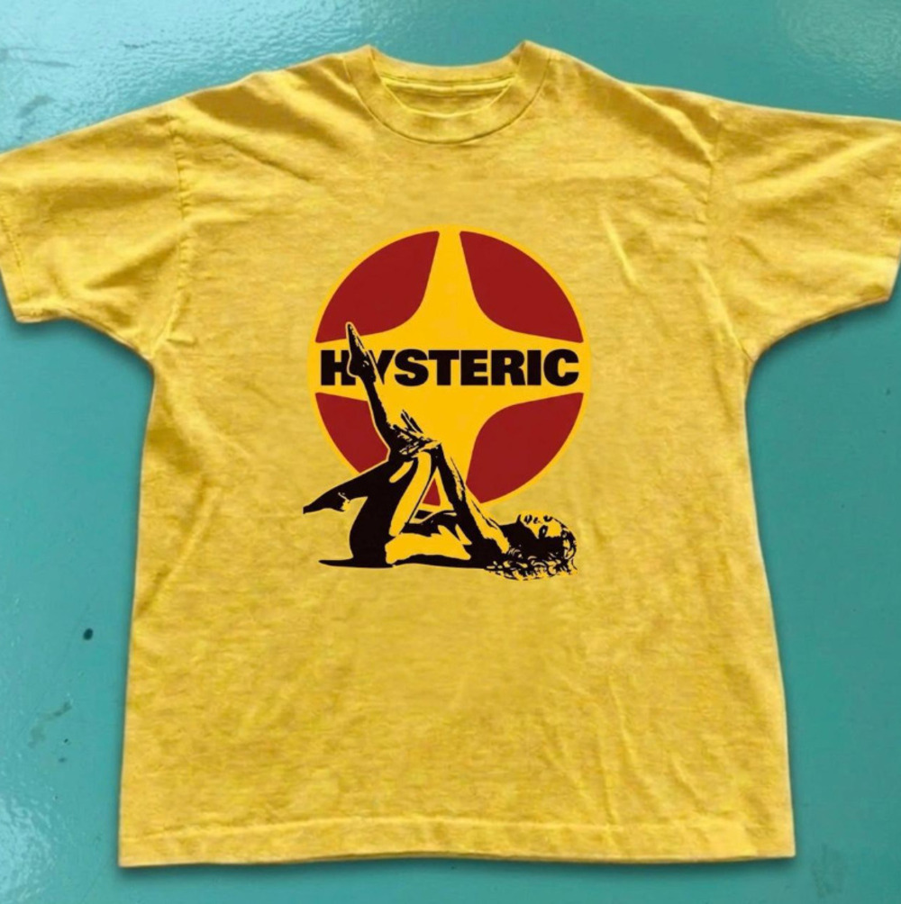 Supreme Hysteric Glamour Pin Up Retro Yellow T-Shirt